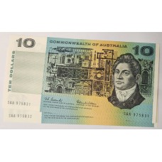 AUSTRALIA 1966 . TEN 10 DOLLARS BANKNOTES . COOMBS/WILSON . CONSEC PAIR . FIRST PREFIX SAA